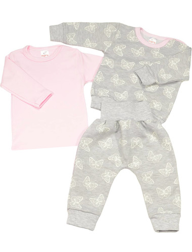 Mädchen jogginganzug 3tlg set - mädchen,