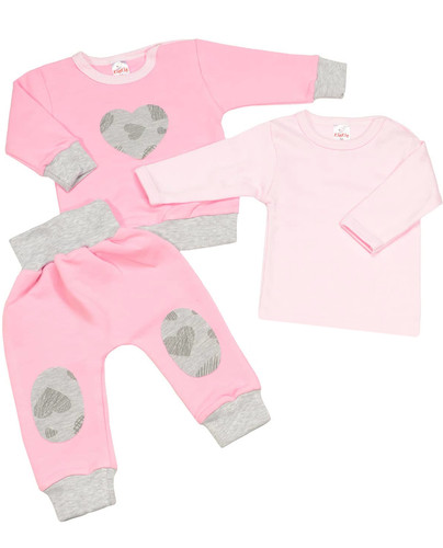 Mädchen jogginganzug 3tlg set - mädchen,
